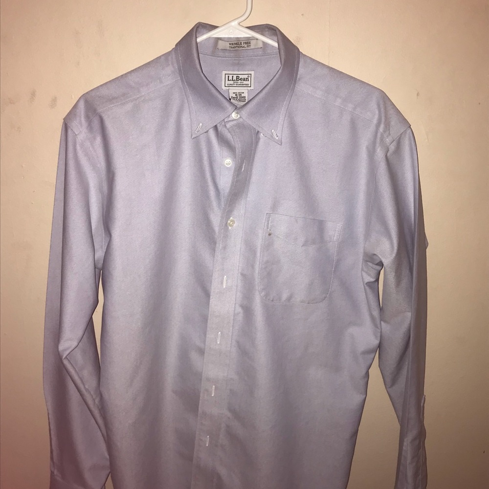 LL Bean Blue OCBD 16x34